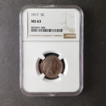 1917 5c Buffalo Nickel NGC MS63