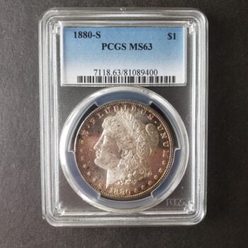 1880 S $1 Morgan Silver Dollar PCGS MS63