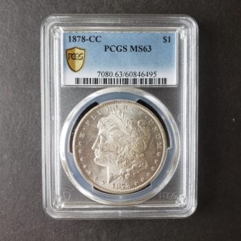 1878 CC $1 Morgan Silver Dollar PCGS MS63