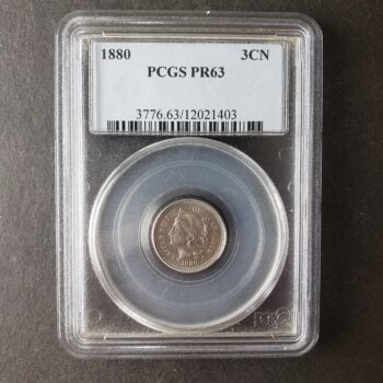 1880 Proof 3c Liberty Head Nickel Three-Cent Piece PCGS PR63