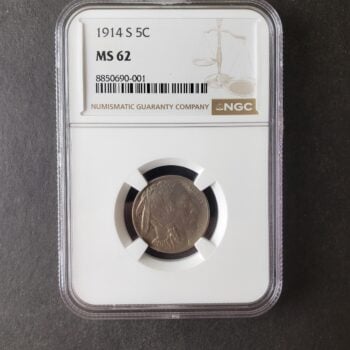 1914 S 5c Buffalo Nickel NGC MS62
