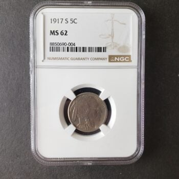 1917 S 5c Buffalo Nickel NGC MS62