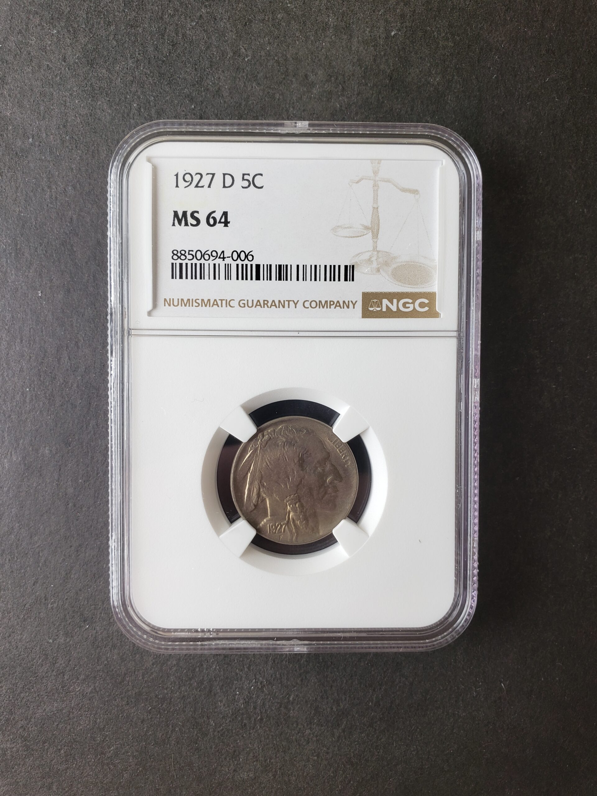 1929 D 5c Buffalo Nickel NGC MS64 | Jefferson Coin