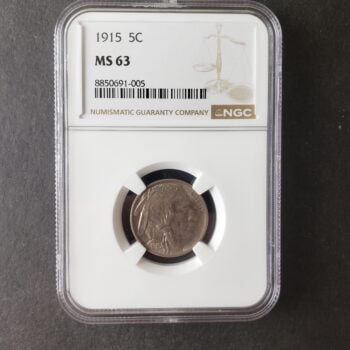 1915 5c Buffalo Nickel NGC MS63