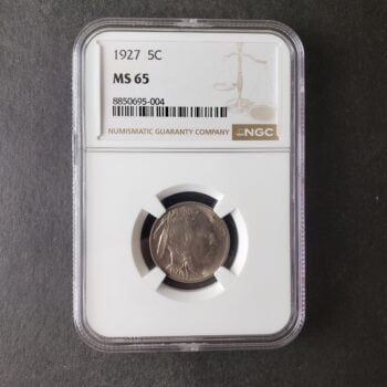 1927 5c Buffalo Nickel NGC MS65
