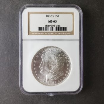1882 S $1 Morgan Silver Dollar NGC MS63