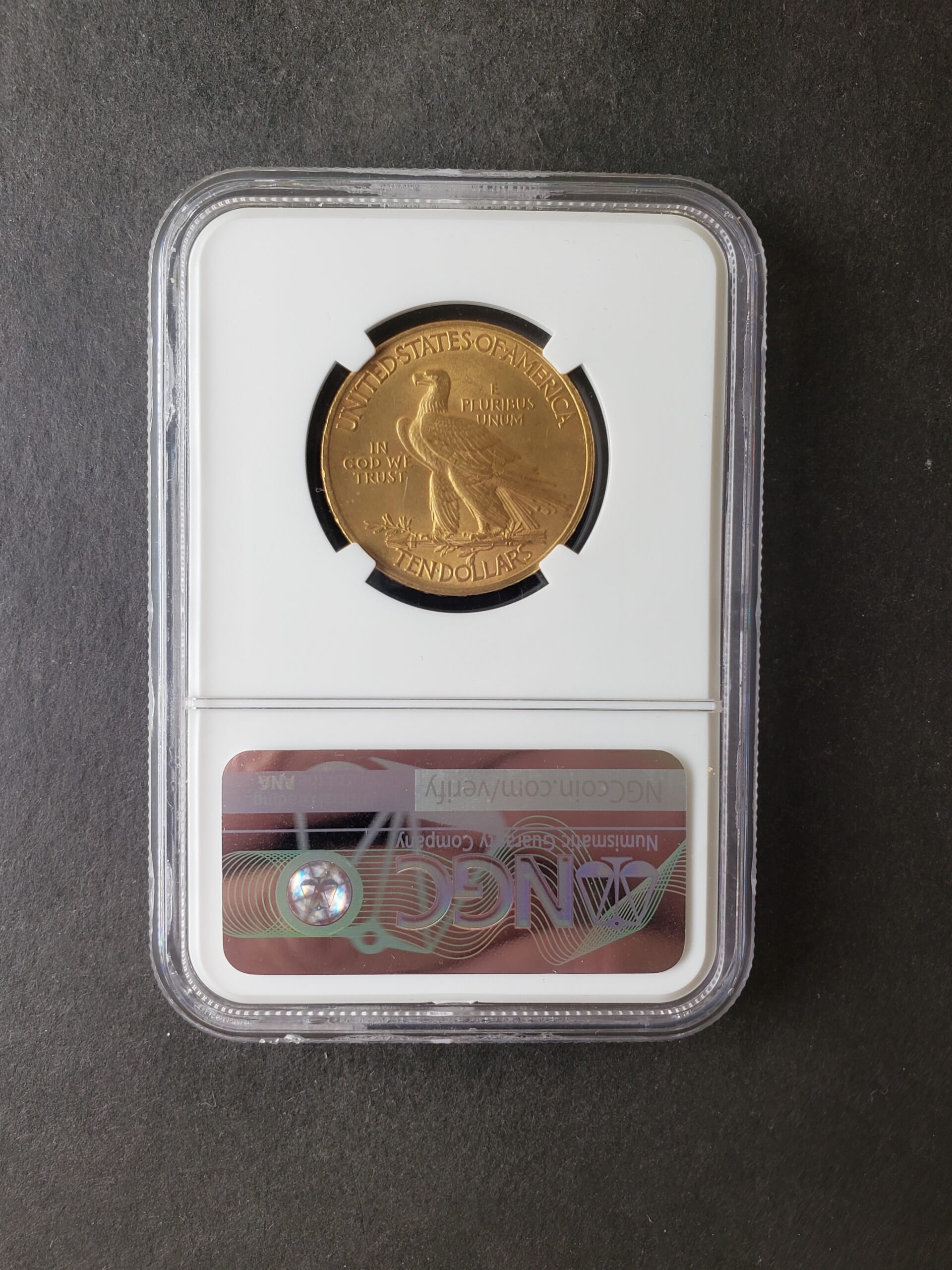 1911 $10 Indian Head Gold Eagle NGC UNC Details Cleaned - Image 4