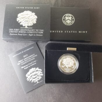 2025 W Proof $100 1oz Platinum Constitution Coin