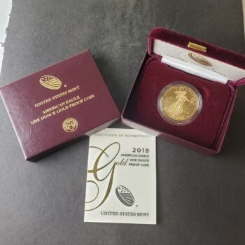 2018 W Proof $50 1oz Gold American Eagle