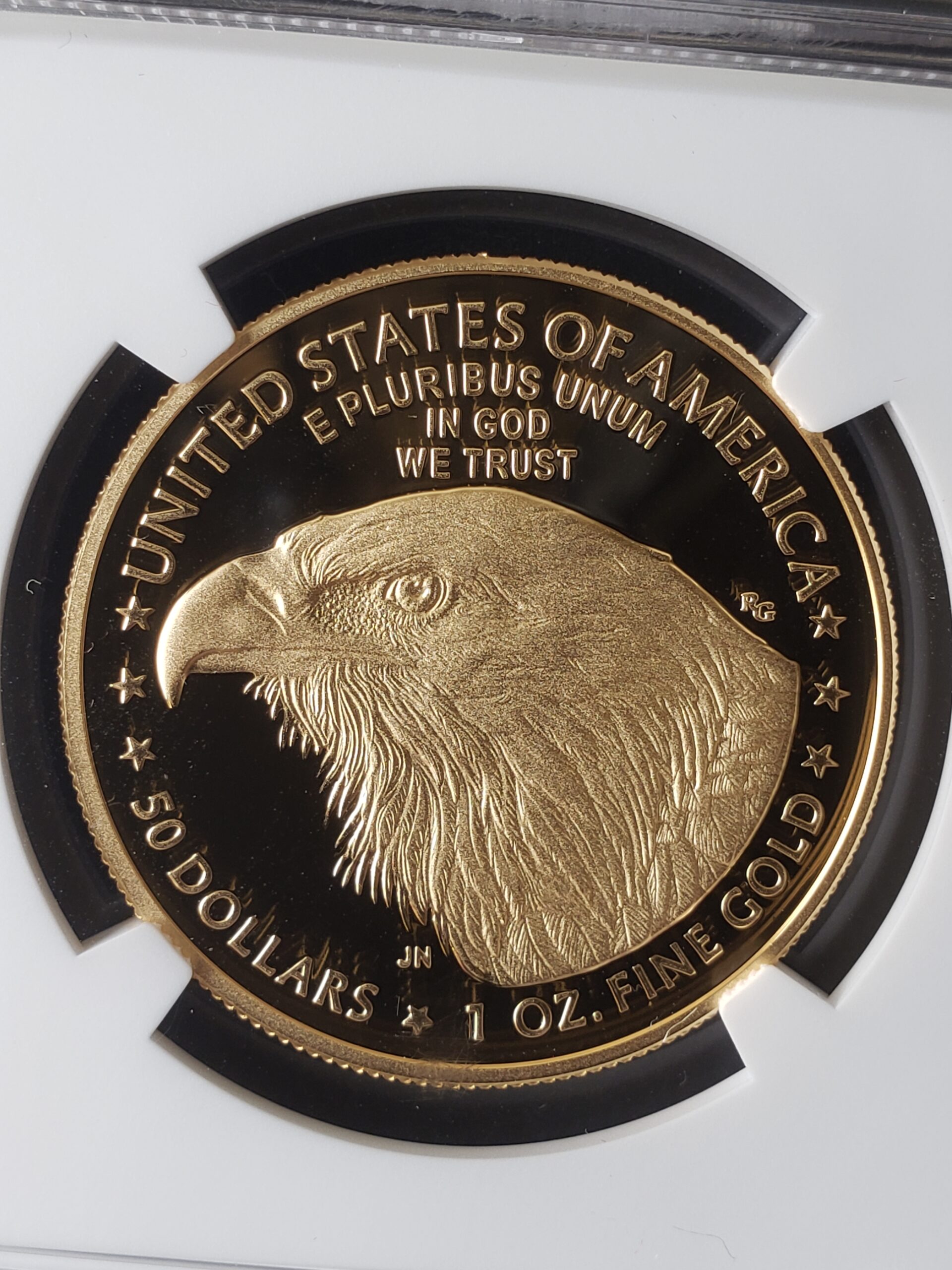 2021 W Proof $50 1oz Gold American Eagle Type 2 NGC PF70 Ultra Cameo - Image 3