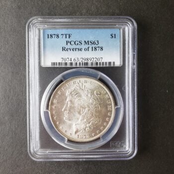 1878 $1 Morgan Silver Dollar PCGS MS63