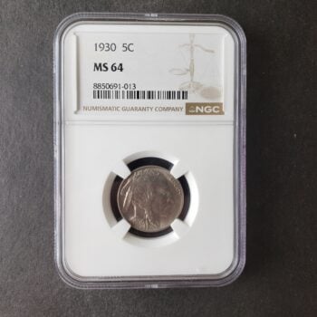 1930 5c Buffalo Nickel NGC MS64