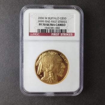 2006 W Proof $50 1oz Gold American Buffalo NGC PF70 Ultra Cameo