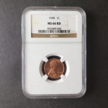 1948 1c Lincoln Wheat Cent NGC MS66 RD