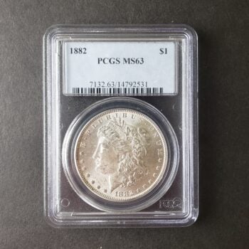 1882 $1 Morgan Silver Dollar PCGS MS63