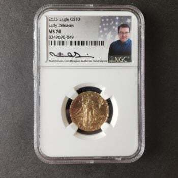 2025 $10 1/4oz Gold American Eagle NGC MS70