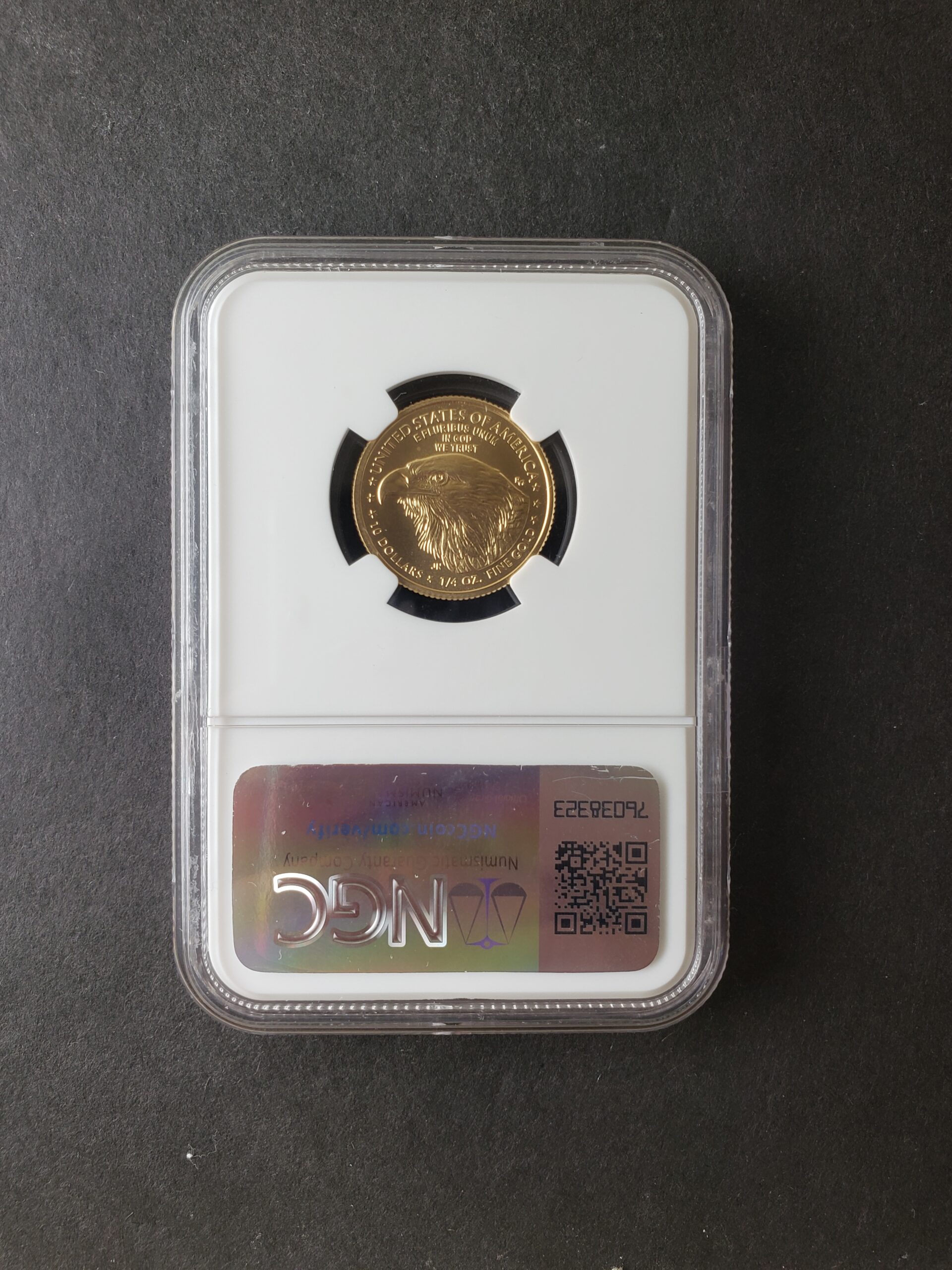 2025 $10 1/4oz Gold American Eagle NGC MS70 - Image 4