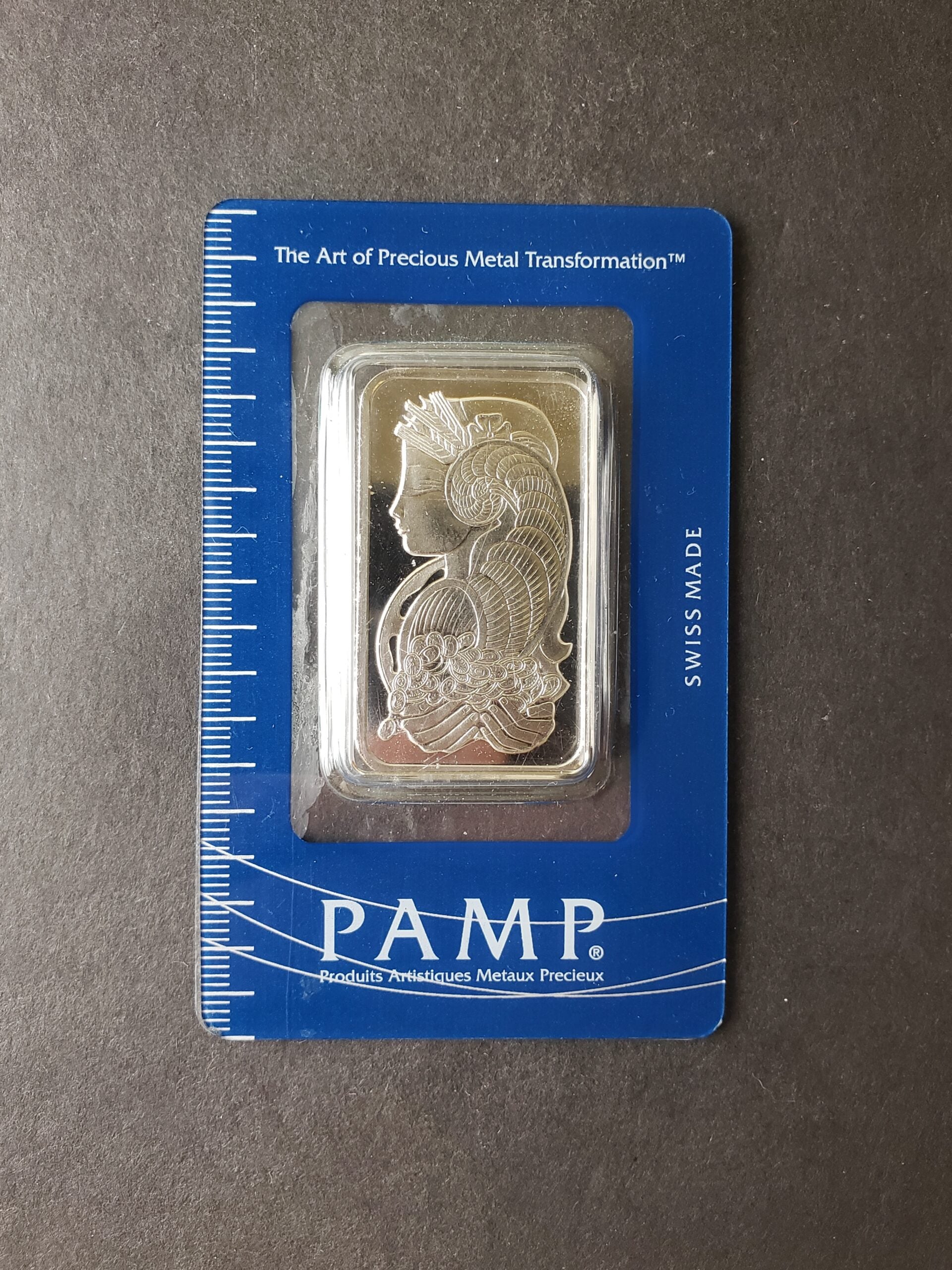 Pamp Suisse 1oz Palladium Fortuna Bar in Plastic Assay Card