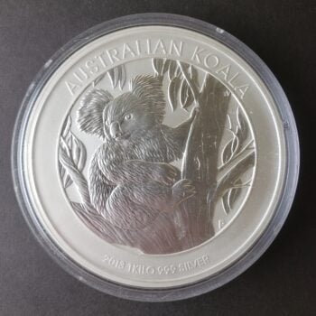 2013 P Australia $30 1 kilogram Silver Koala in a Capsule