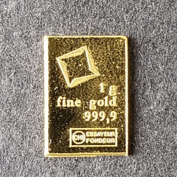 Valcambi Suisse 1 gram Gold Bar