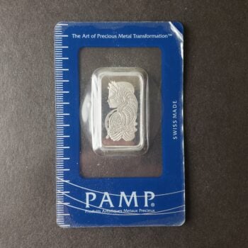 Pamp Suisse 1/2oz Platinum Fortuna Bar in Plastic Assay Card
