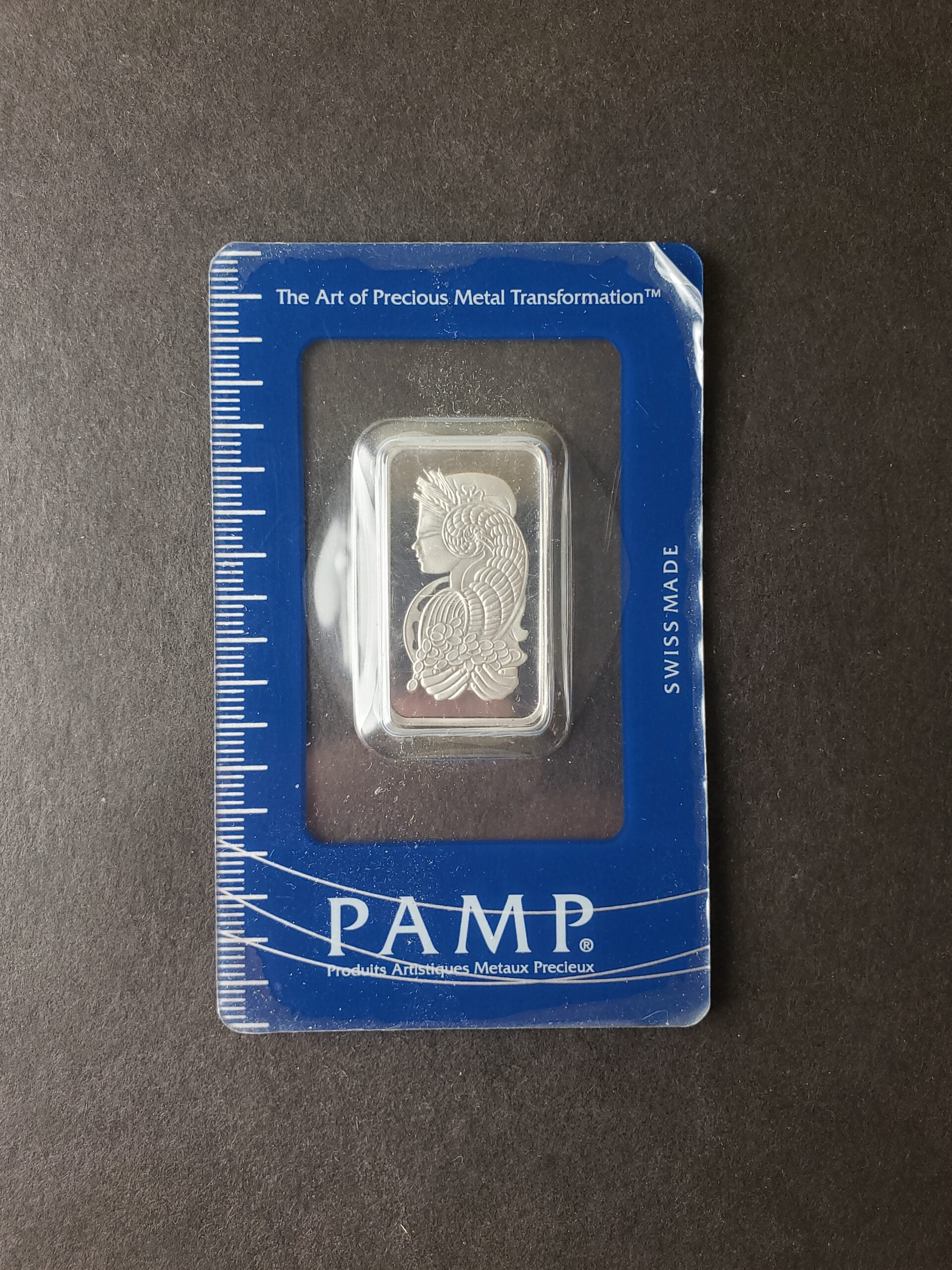 Pamp Suisse 1/2oz Platinum Fortuna Bar in Plastic Assay Card