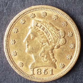 1851 $2.50 Liberty Head Gold Quarter Eagle