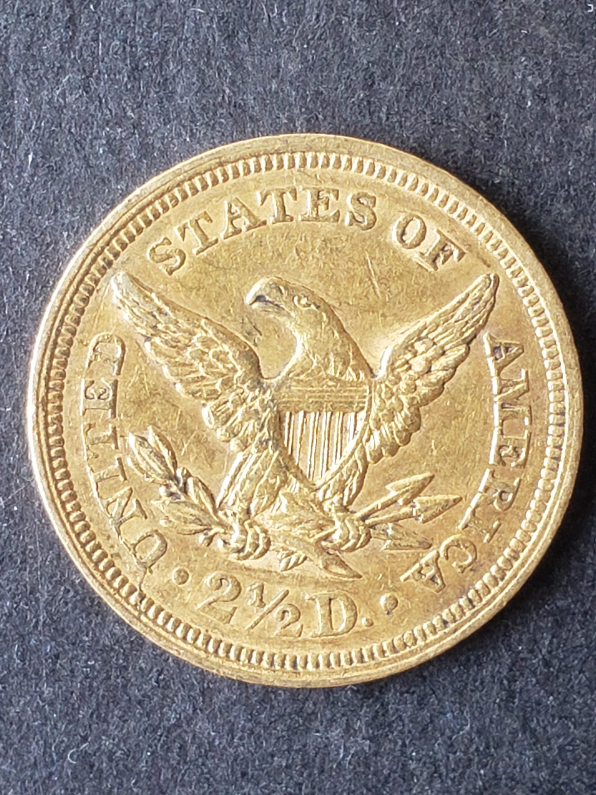1851 $2.50 Liberty Head Gold Quarter Eagle - Image 2