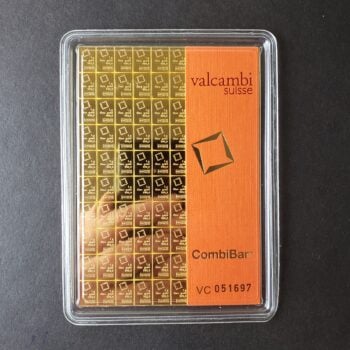Valcambi Suisse 100 gram Gold CombiBar