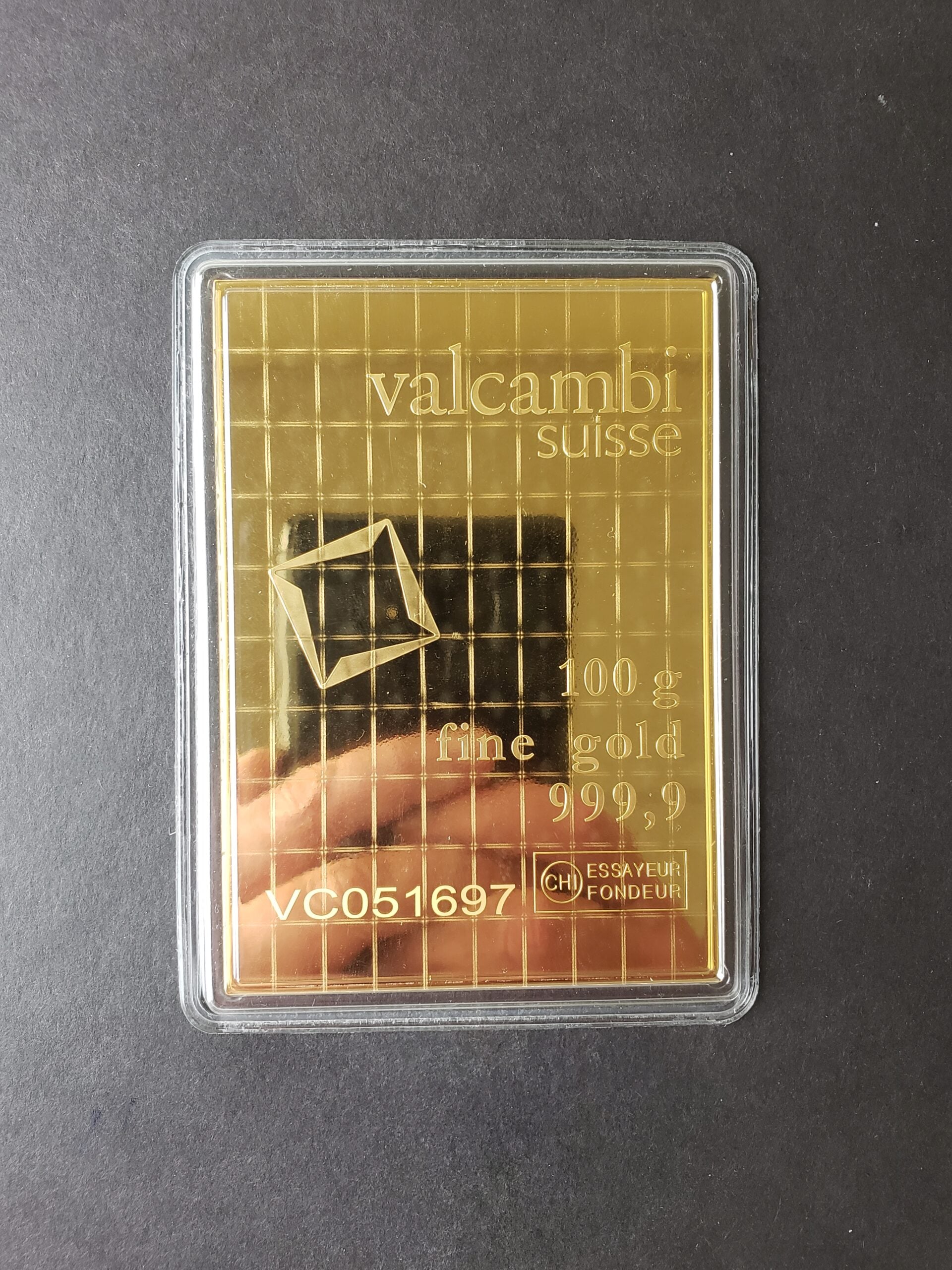 Valcambi Suisse 100 gram Gold CombiBar - Image 2