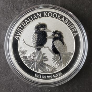 2013 P Australia $1 1oz Silver Kookaburra in Capsule