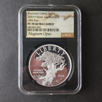 2023 P Proof 1oz Silver Liberty Medal NGC PF70 Ultra Cameo