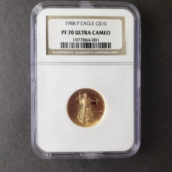 1988 P $10 1/4oz Gold American Eagle NGC PF70 Ultra Cameo