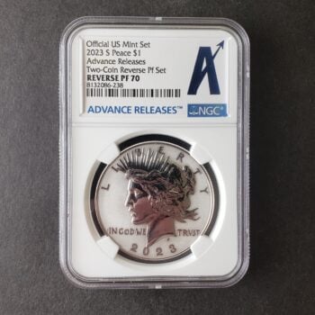 2023 S Reverse Proof $1 Peace Silver Dollar NGC PF70
