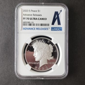 2023 S Proof $1 Peace Silver Dollar NGC PF70 Ultra Cameo
